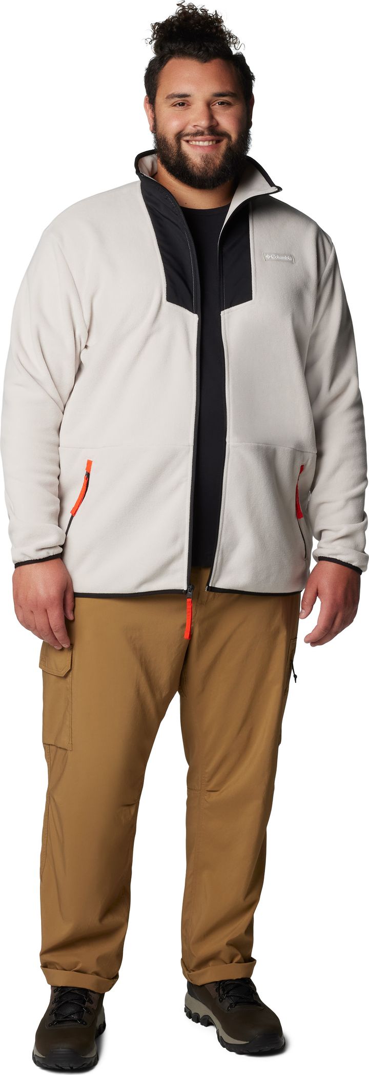 Columbia Men's Sequoia Grove Full Zip Fleece Dark Stone, Black, Spicy Pulls