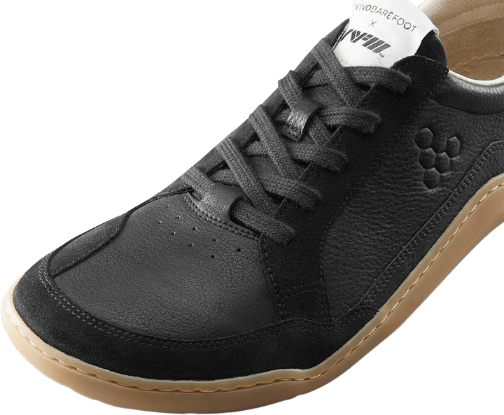 Vivobarefoot Women's Gobi II Sneaker Premium Leather Obsidian Vivobarefoot