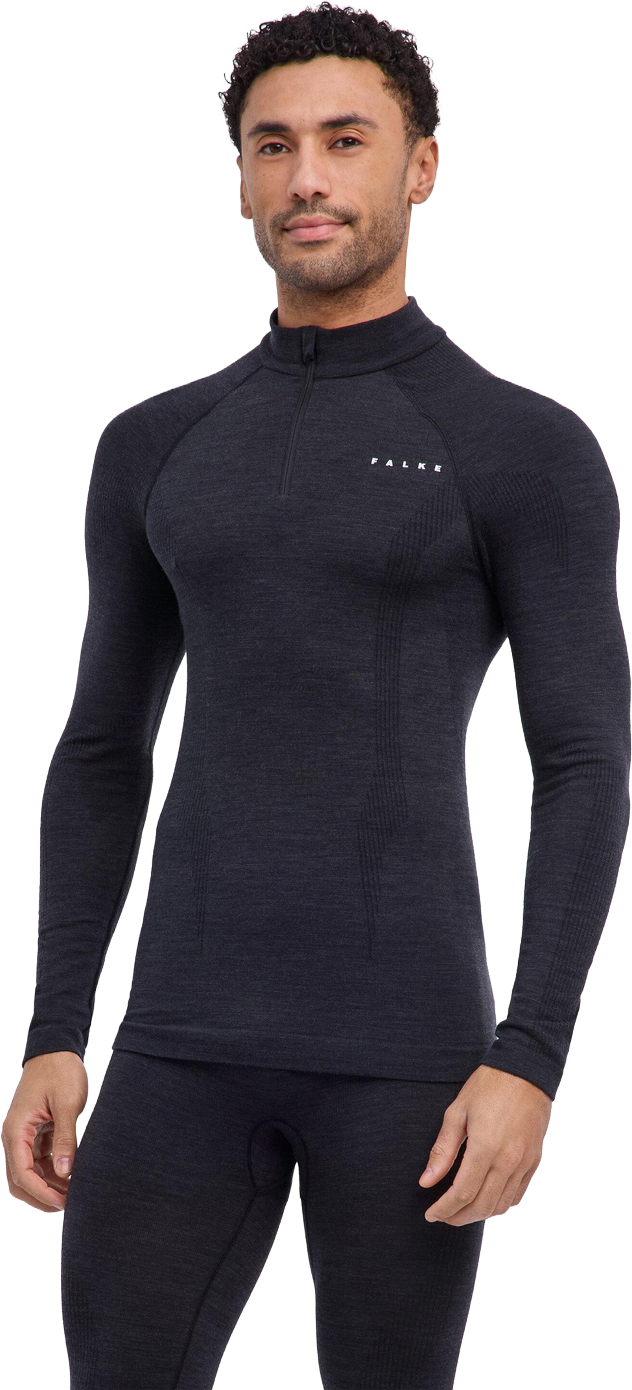 Men's Long Sleeve Zip Wool-Tech