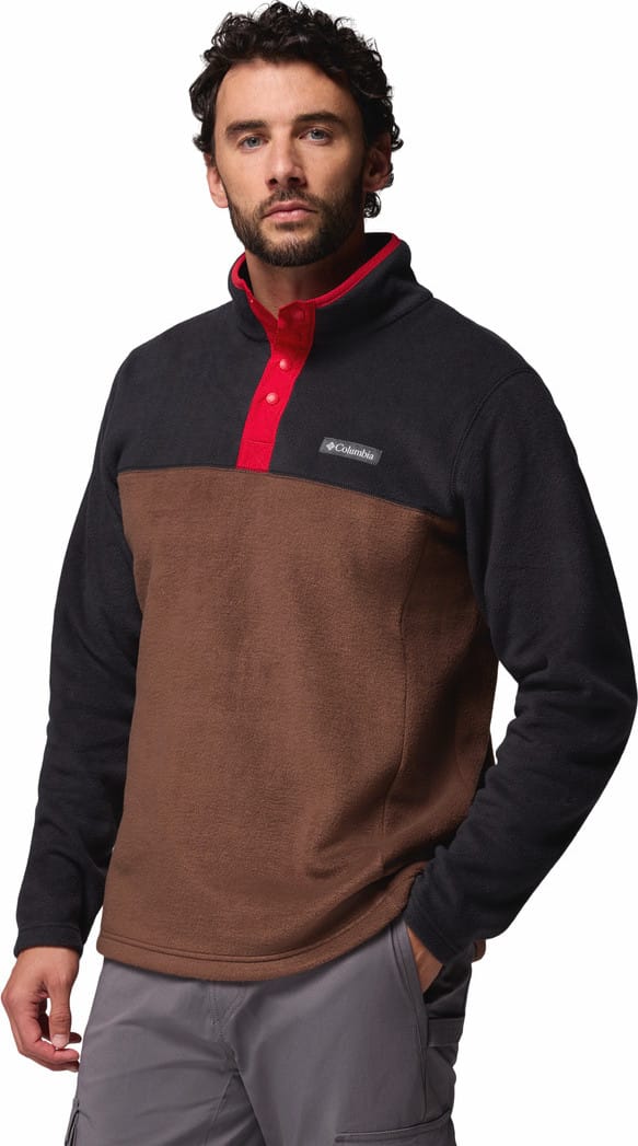 Columbia Men's Steens Mountain Half Snap II Fleece Pullover Tobacco, Black, Mountain Red Columbia Columbia Men's Steens Mountain Half Snap II Fleece Pullover Tobacco, Black, Mountain Red Columbia