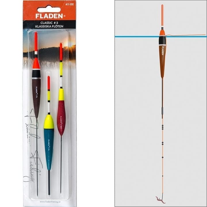 Fladen Fladen Float Classic 3pk Pakke Med 3 Dupper Fladen