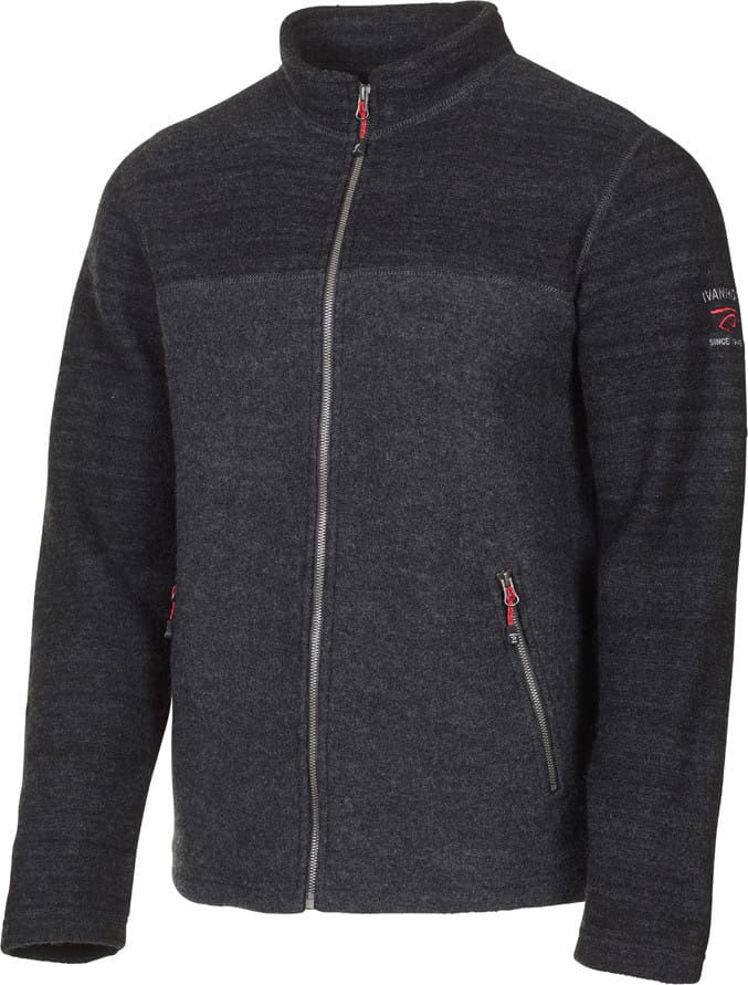 Ivanhoe Men's Jon Full Zip Volcanic Ash Ivanhoe
