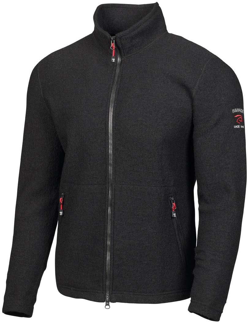 Ivanhoe Men's Louie Full Zip Black Mellanlager tröjor S