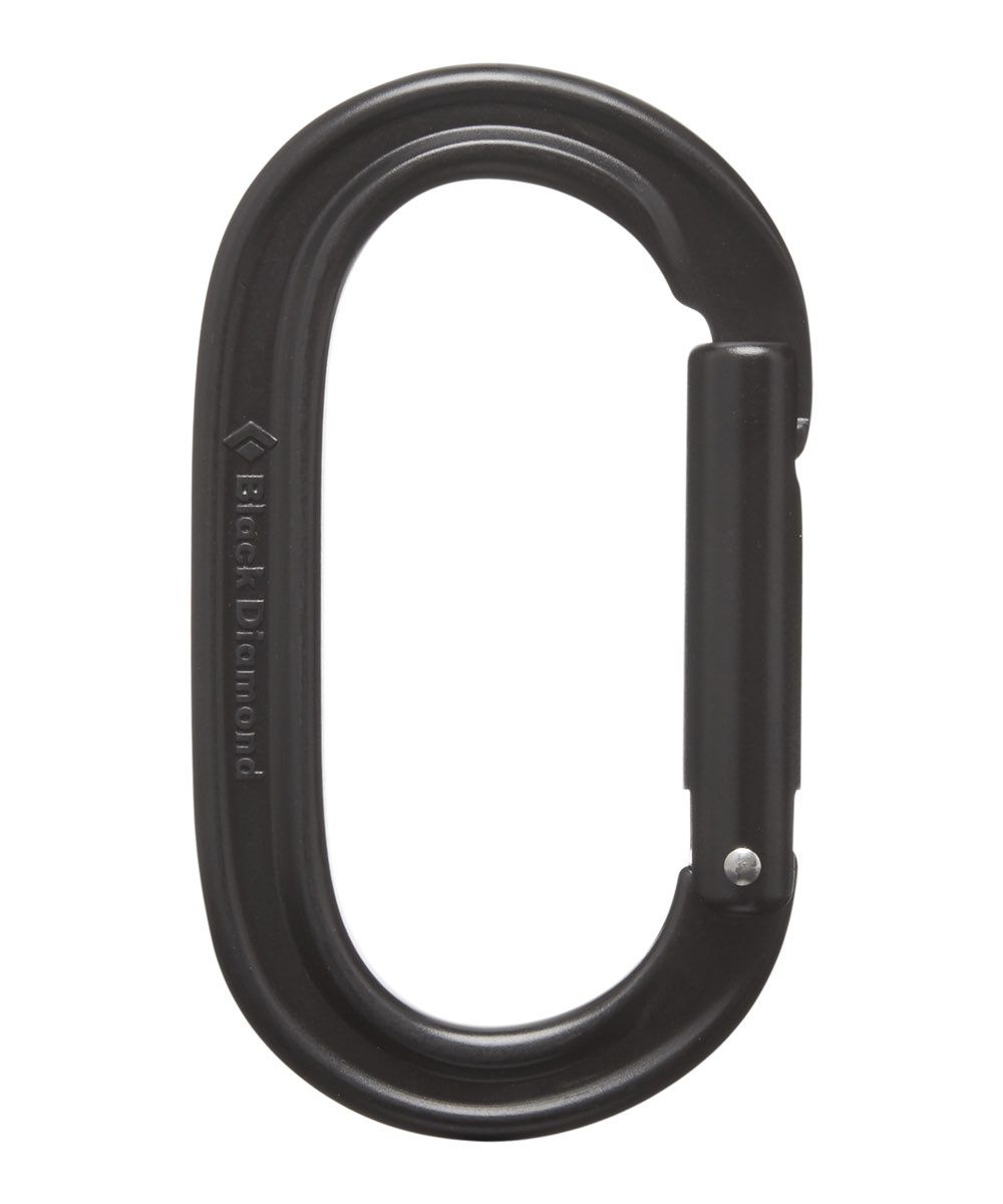 Black Diamond Oval Keylock Carabiner Black