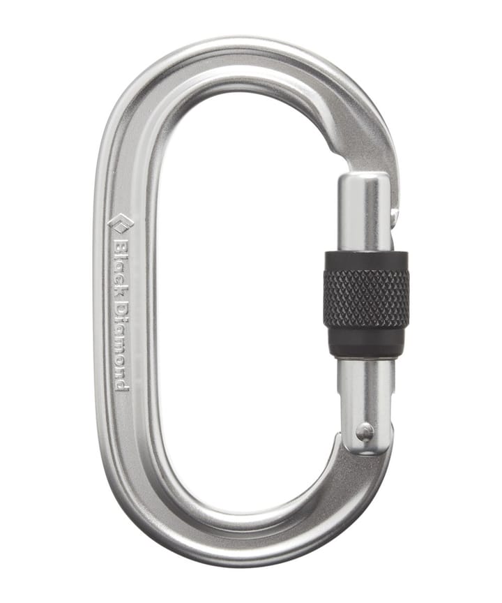 Black Diamond Oval Locker Carabiner Polished Black Diamond