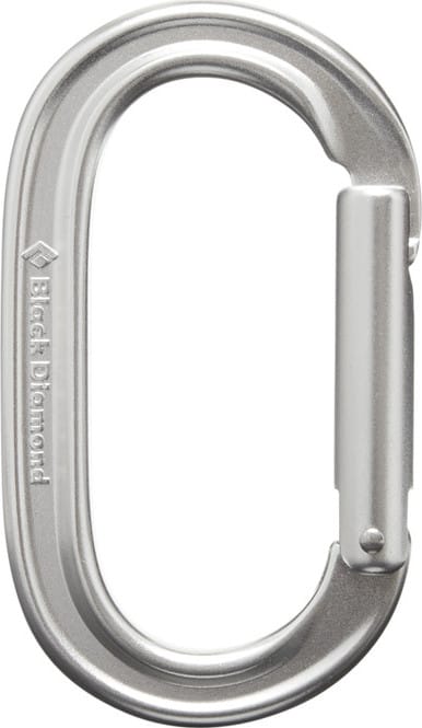 Black Diamond Oval Keylock Carabiner Polished Black Diamond
