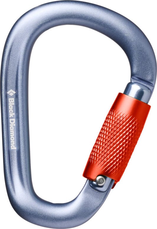 Black Diamond Pearlock Twistlock Carabiner Gray Black Diamond