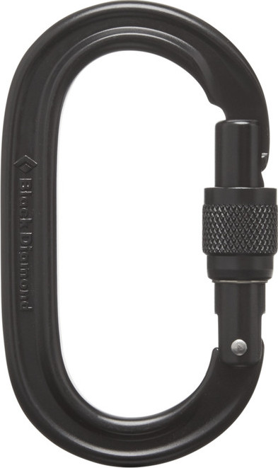 Black Diamond Oval Keylock Screwgate Carabiner