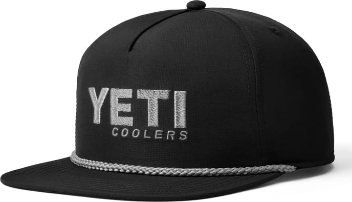 Yeti Flat Brim Rope Hat Black Yeti