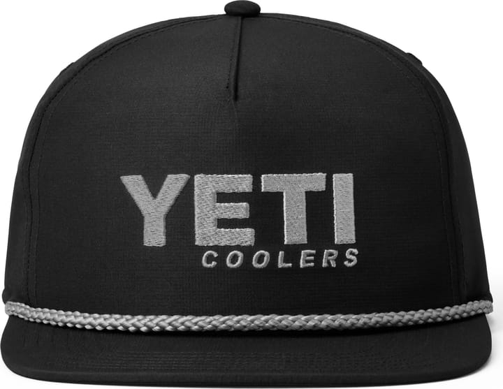 Yeti Flat Brim Rope Hat Black Yeti