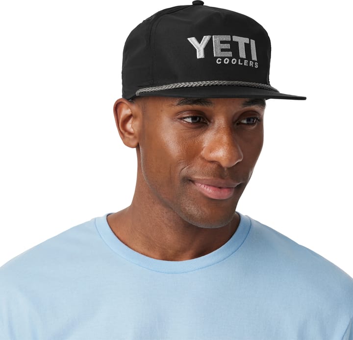 Yeti Flat Brim Rope Hat Black Yeti