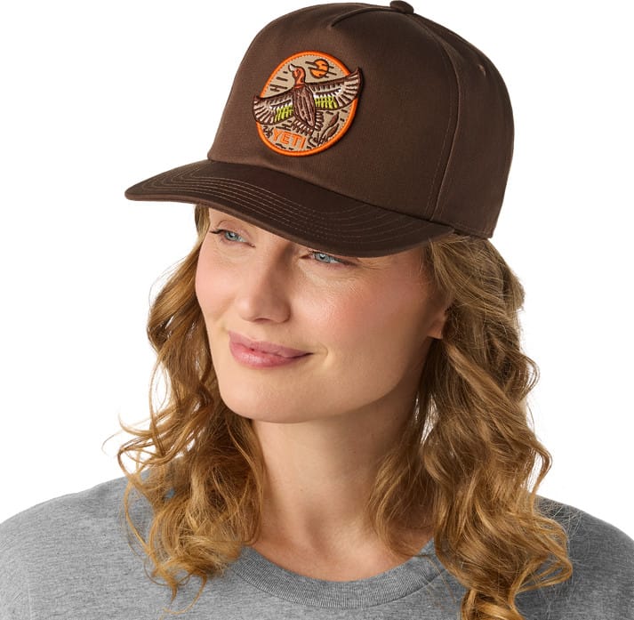 Yeti Built For The Wild Duck Flat Brim Hat Dark Brown Yeti