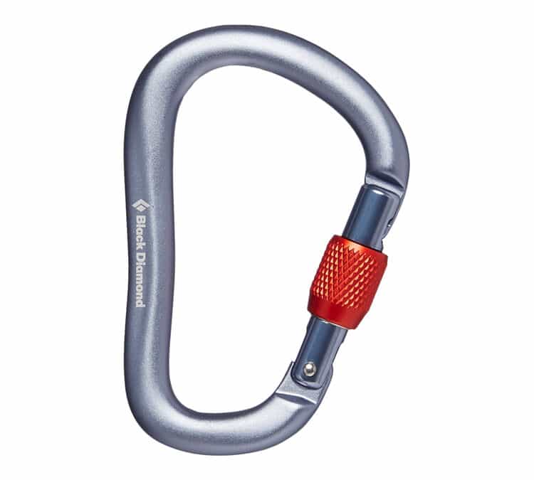 Black Diamond Rocklock Screwgate Carabiner Gray