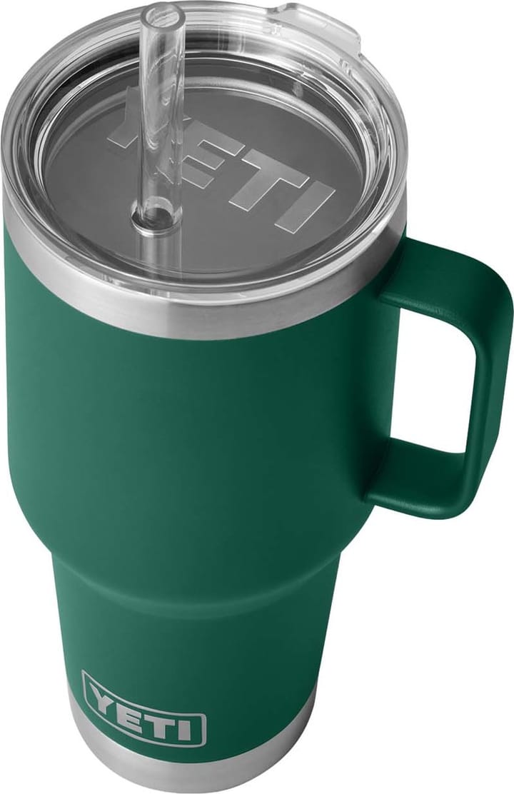 Yeti Rambler 1L Straw Mug Black Forest Green Yeti