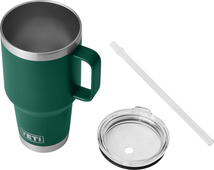 Yeti Rambler 1L Straw Mug Black Forest Green Yeti