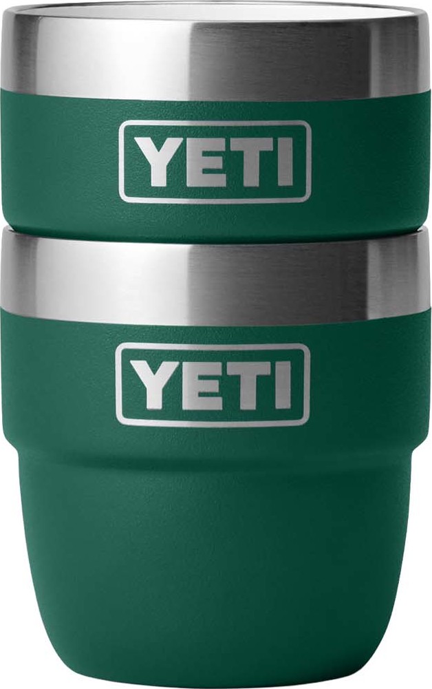 Yeti Rambler 118 ml Stackable Cups 2-pack Black Forest Green Serveringsutrustning 118 ml