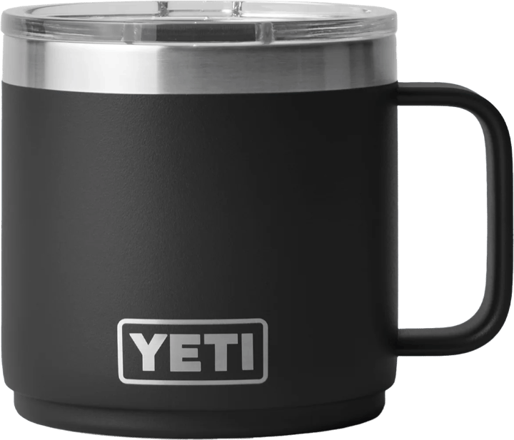 Yeti Rambler 14oz (414ml) Stackable Mug with DuraSip Ceramic Lining Black Yeti