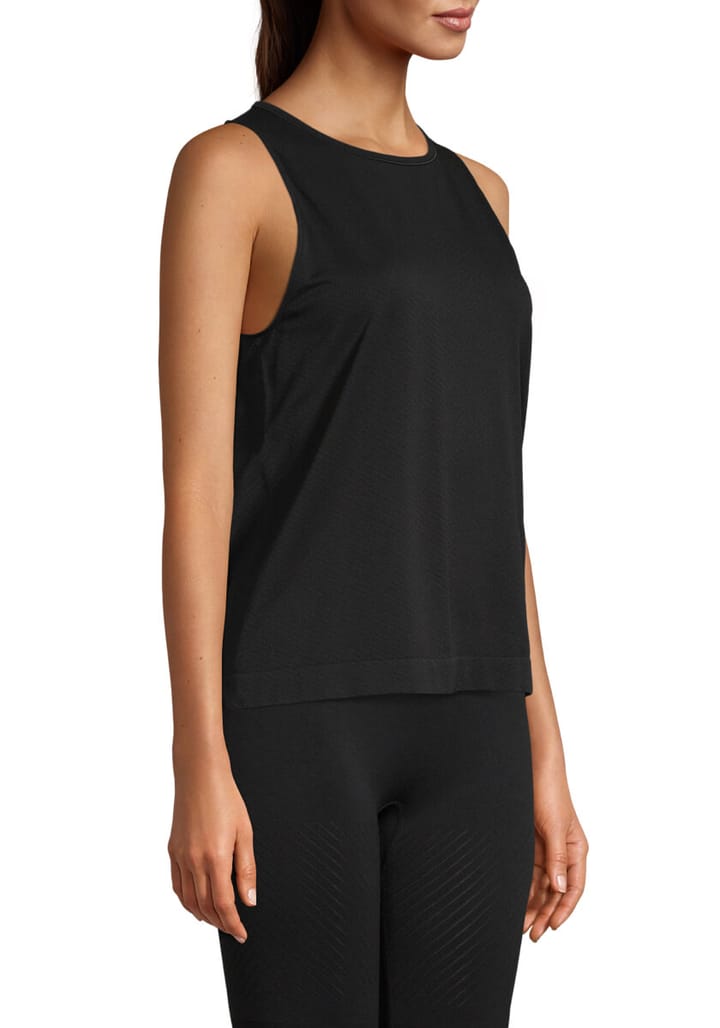 Casall Seamless Blocked Tank Black Casall