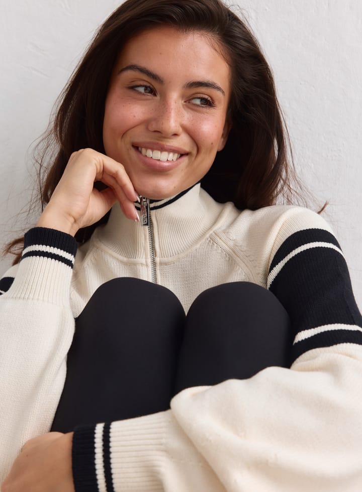 Aim'n Women's Alpine Knitted Half Zip Black/white Aim'n
