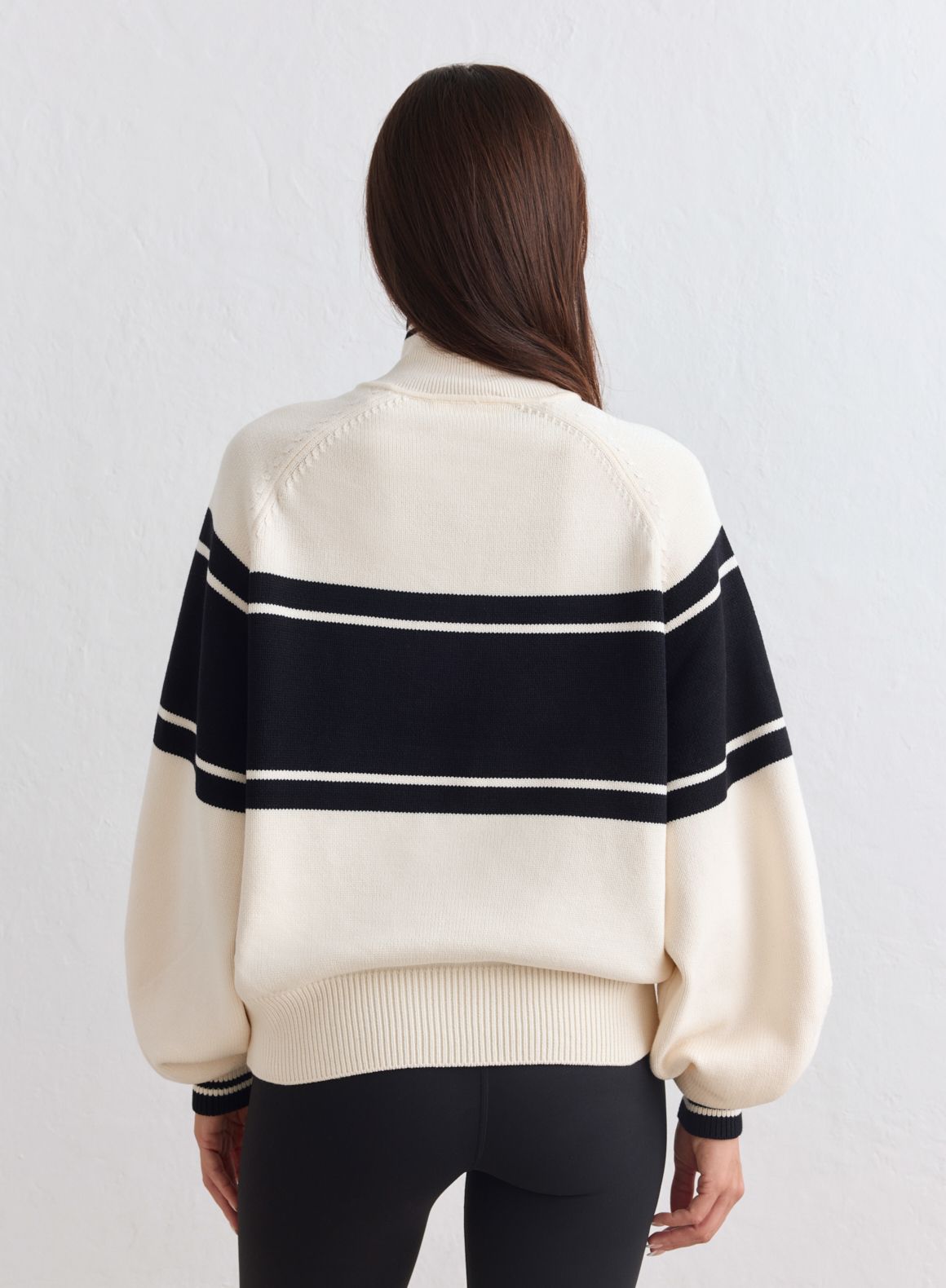 Aim'n Women's Alpine Knitted Half Zip Black/white