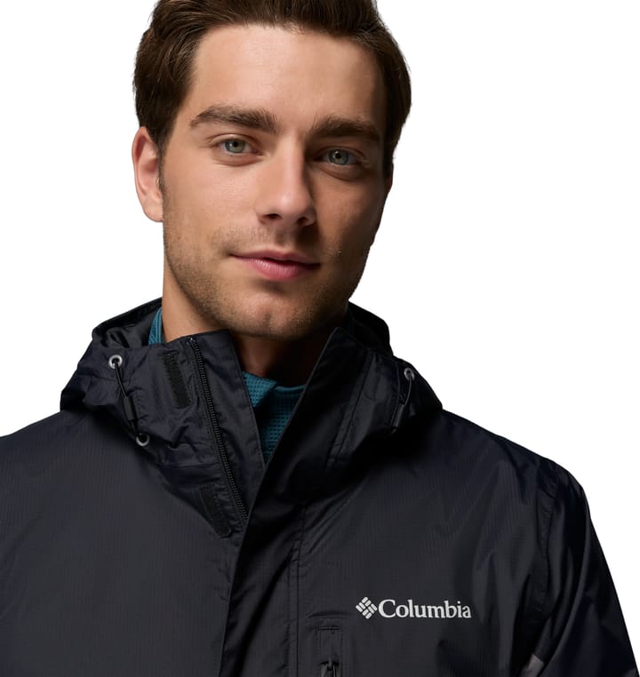 Columbia Men's Pouring Adventure III Jacket Black, City Grey Columbia Columbia Men's Pouring Adventure III Jacket Black, City Grey Columbia