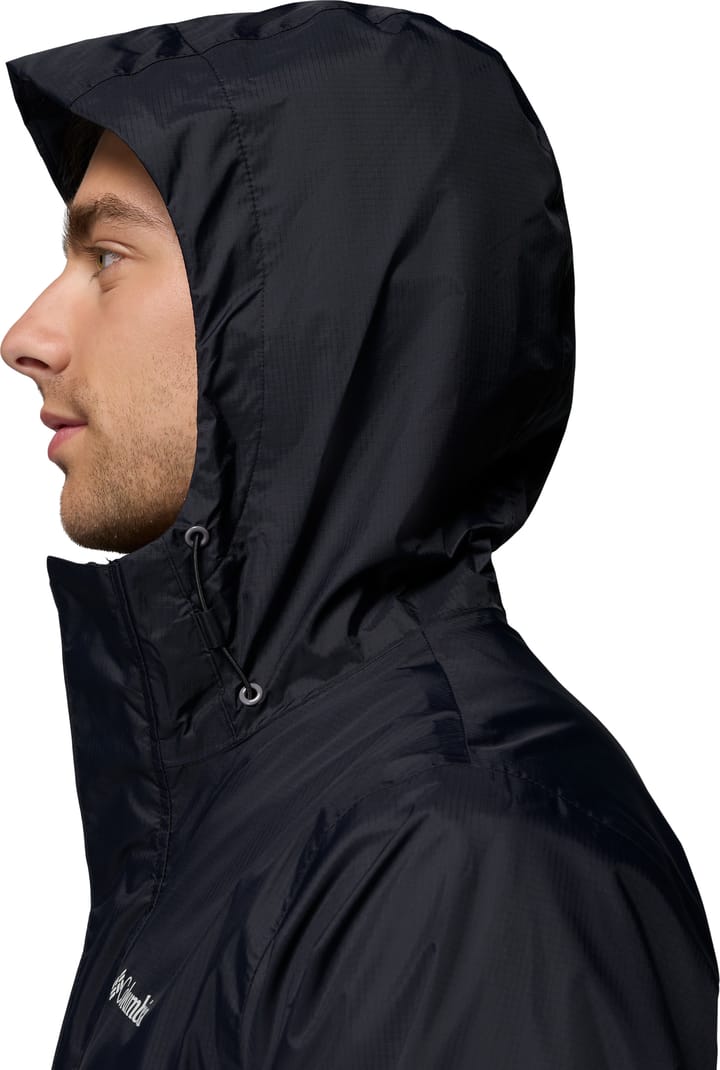 Columbia Men's Pouring Adventure III Jacket Black, City Grey Columbia Columbia Men's Pouring Adventure III Jacket Black, City Grey Columbia
