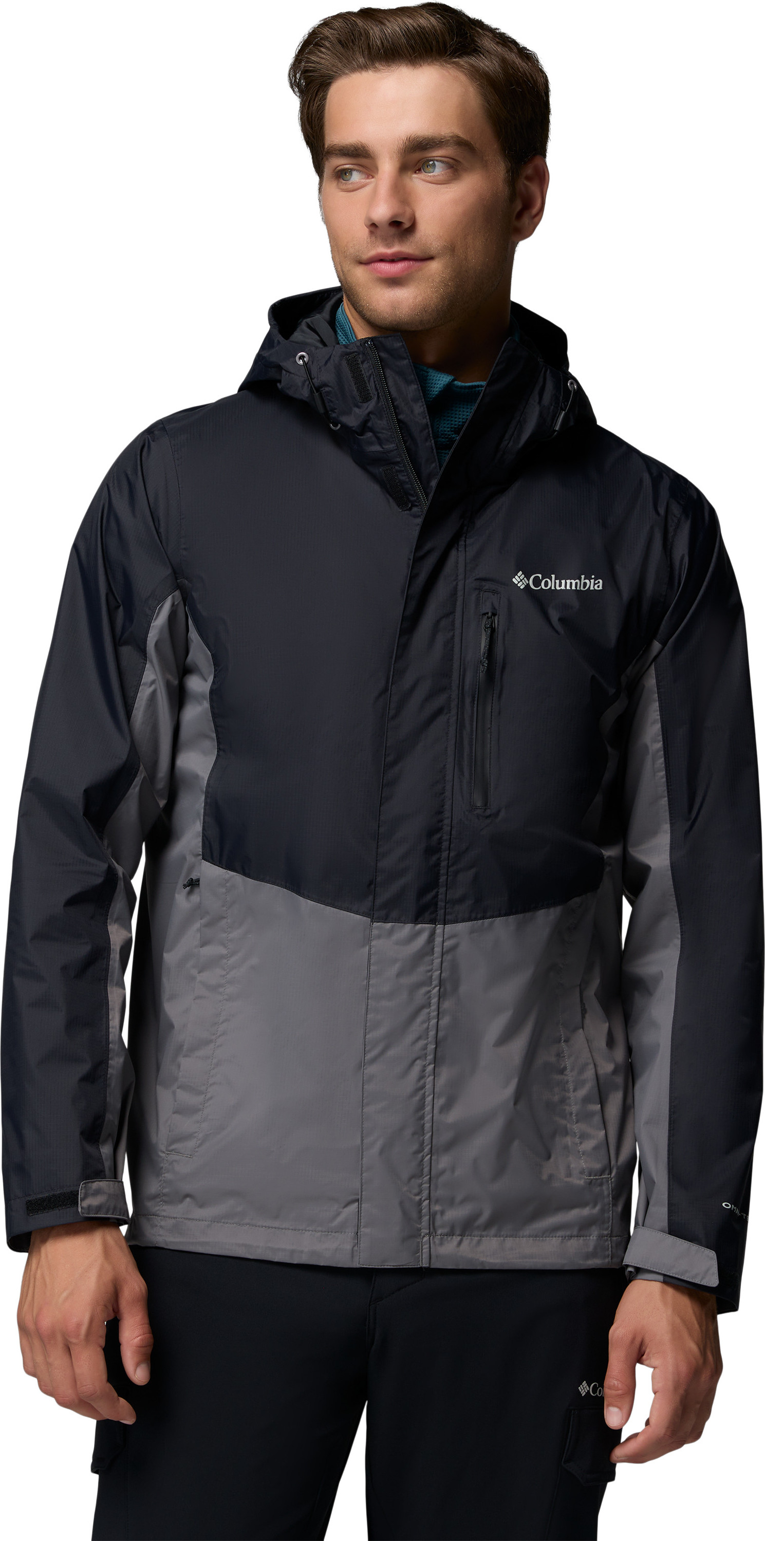 COLUMBIA Outdoorjacka 'Pouring Adventure' grå / ljusgrå herr – bild 2