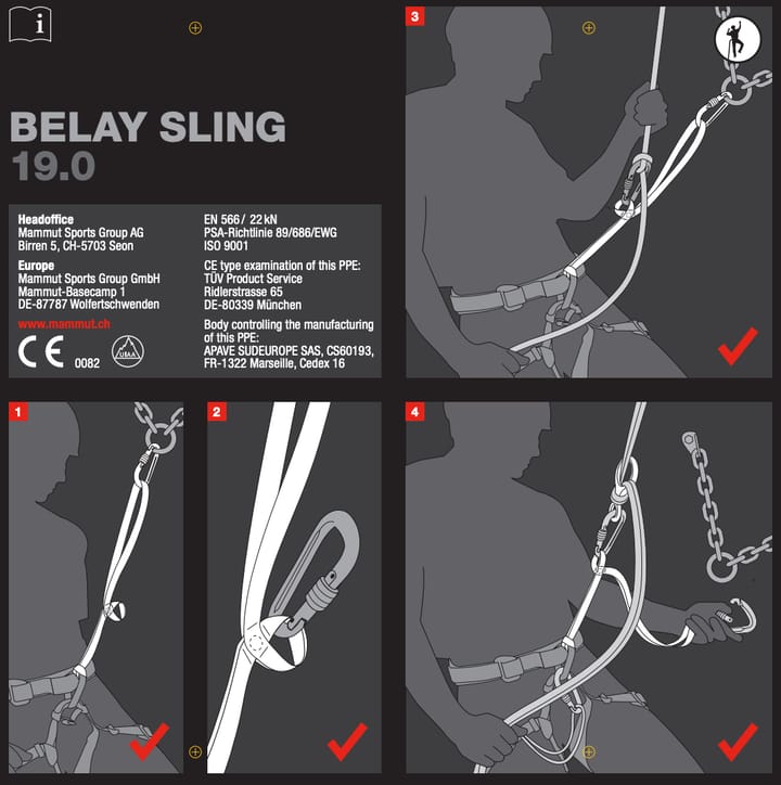 Mammut Belay Sling 19.0 Green-White 90 cm Mammut Mammut Belay Sling 19.0 Green-White 90 cm Mammut