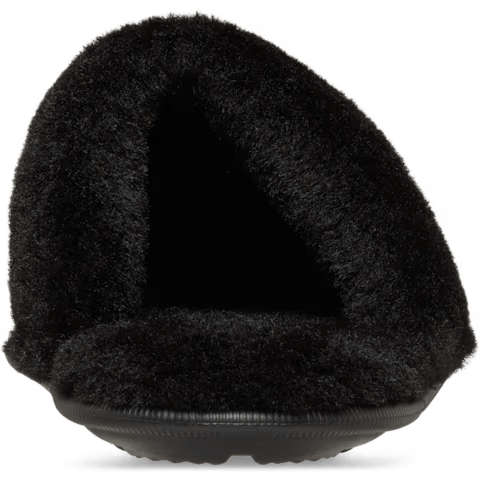 Crocs Classic Fuzz Scuff Black Crocs