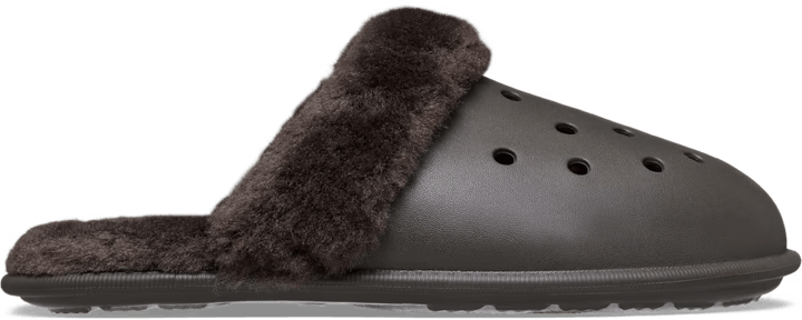 Crocs Classic Fuzz Scuff Dark Cocoa Crocs