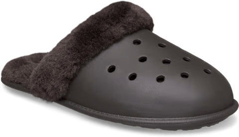 Crocs Classic Fuzz Scuff Dark Cocoa Crocs