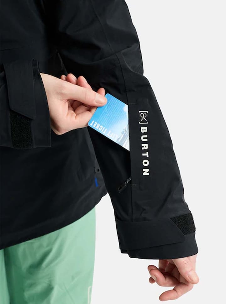 Burton Womens Ak Gore Kimmy Anorak True Black Burton