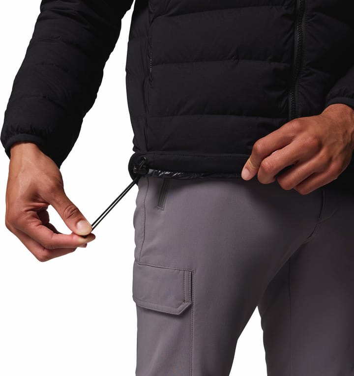 Columbia Men's Drift Peak Stretch Down Hooded Jacket Black Columbia