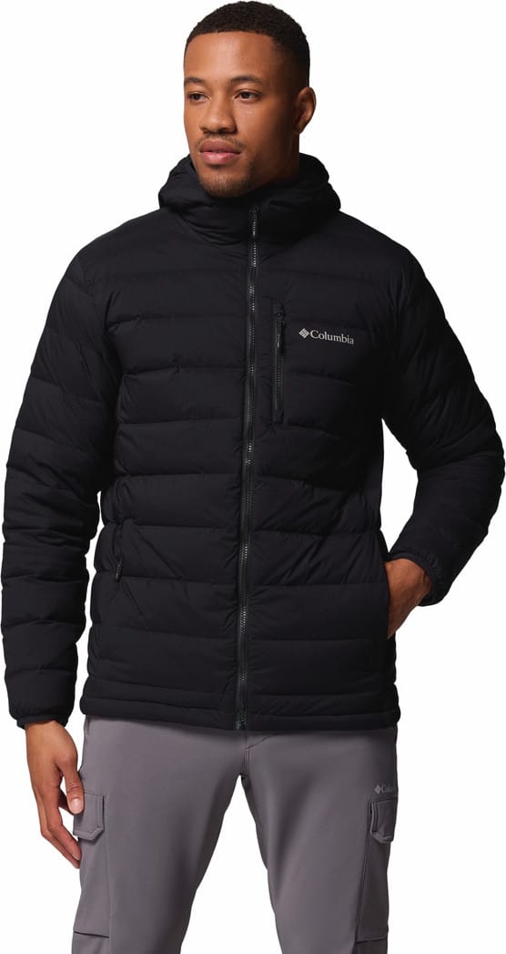 Columbia Men's Drift Peak Stretch Down Hooded Jacket Black Columbia Columbia Men's Drift Peak Stretch Down Hooded Jacket Black Columbia