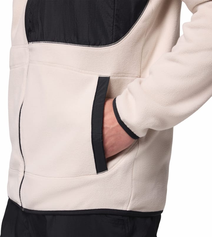 Columbia Men's Fast Trek Overlay Full Zip Fleece Jacket Dark Stone, Black Columbia