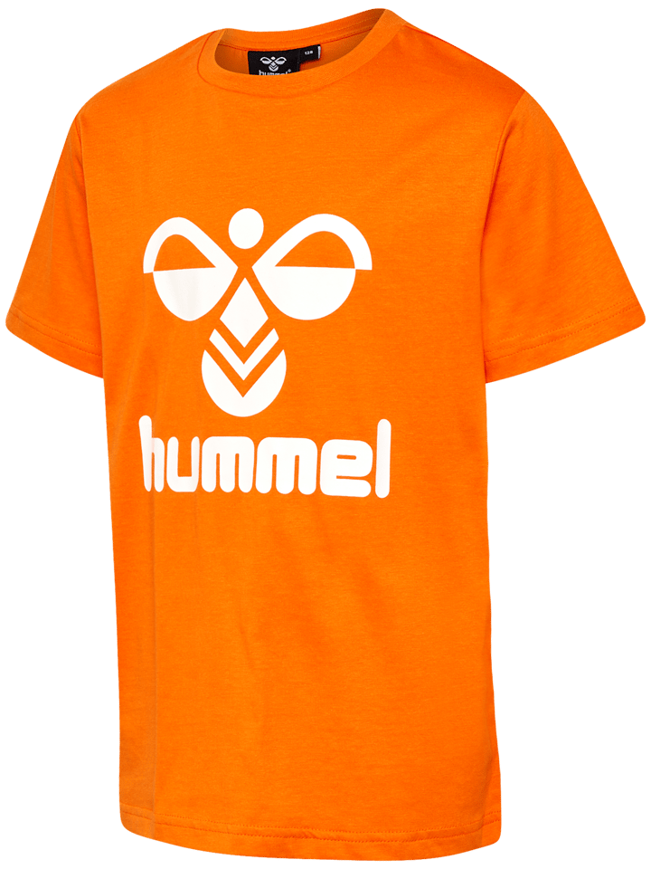 Kids' hmlTRES T-Shirt Short Sleeve Persimmon Orange Hummel