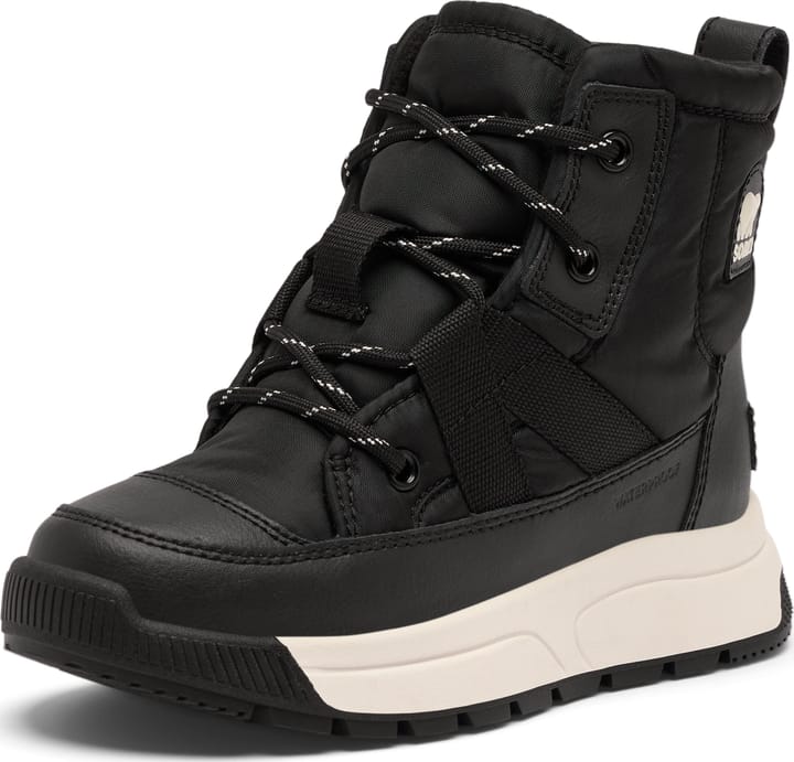 Sorel Youth Whitney™ III Mid Waterproof Black, Sea Salt Sorel