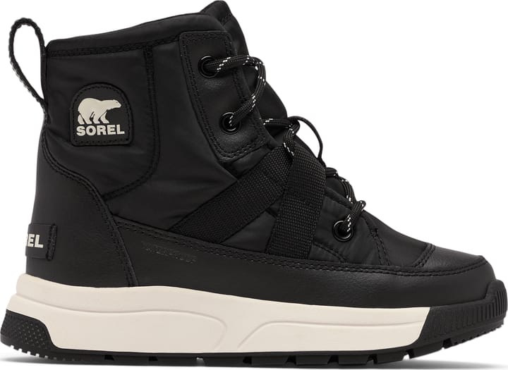Sorel Youth Whitney™ III Mid Waterproof Black, Sea Salt Sorel