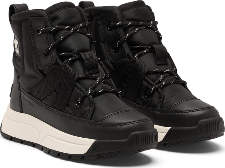 Sorel Youth Whitney™ III Mid Waterproof Black, Sea Salt Sorel