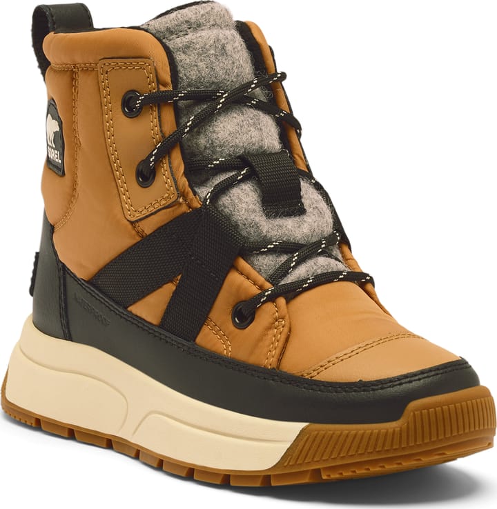 Sorel Youth Whitney™ III Mid Waterproof Tawny Buff, Black Sorel