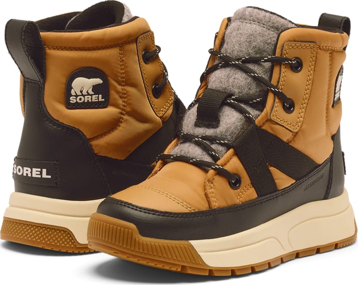 Sorel Youth Whitney™ III Mid Waterproof Tawny Buff, Black Sorel