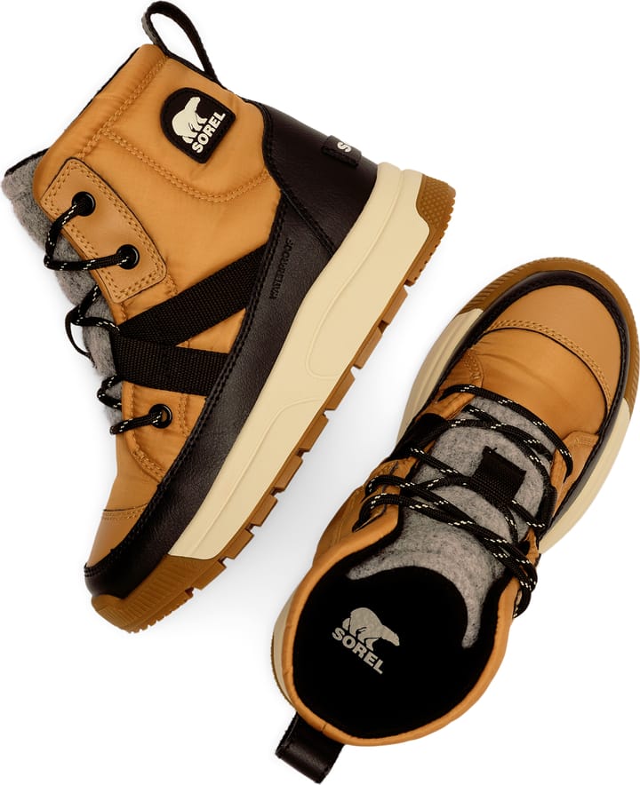 Sorel Youth Whitney™ III Mid Waterproof Tawny Buff, Black Sorel