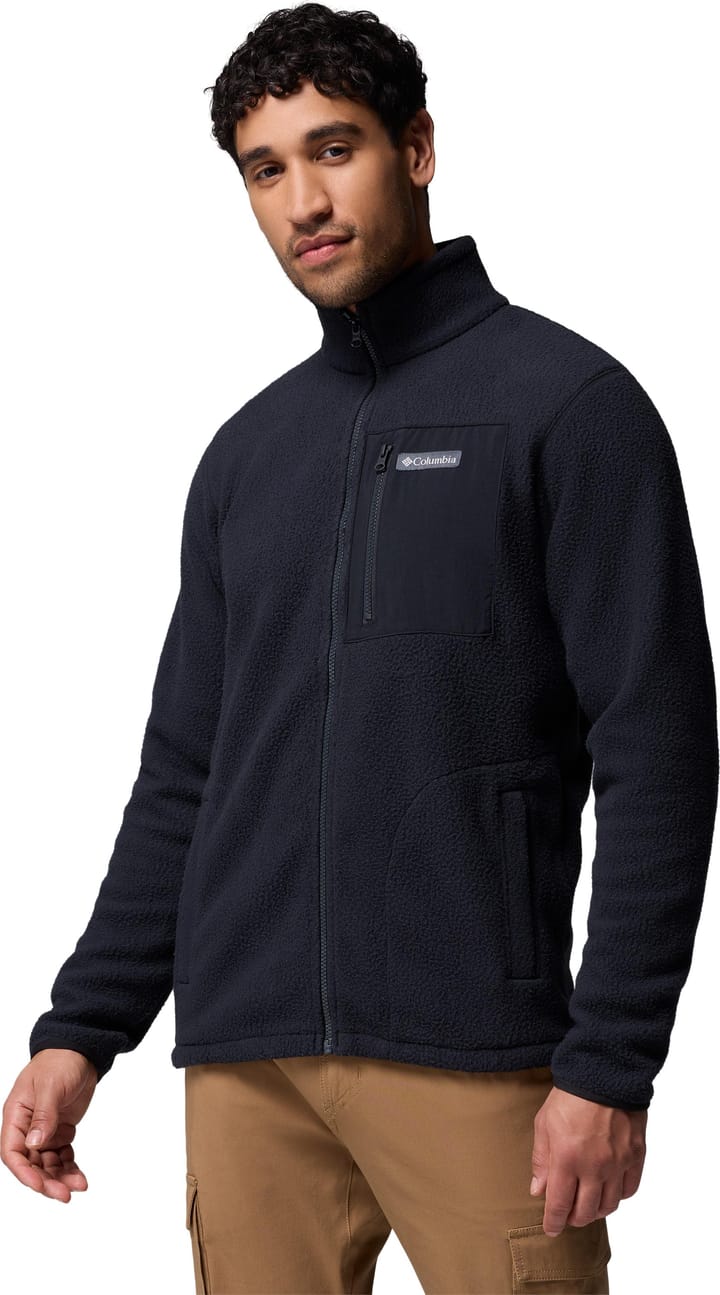 Columbia Men's Jasper Ridge Pebbled Fleece Jacket Black Columbia