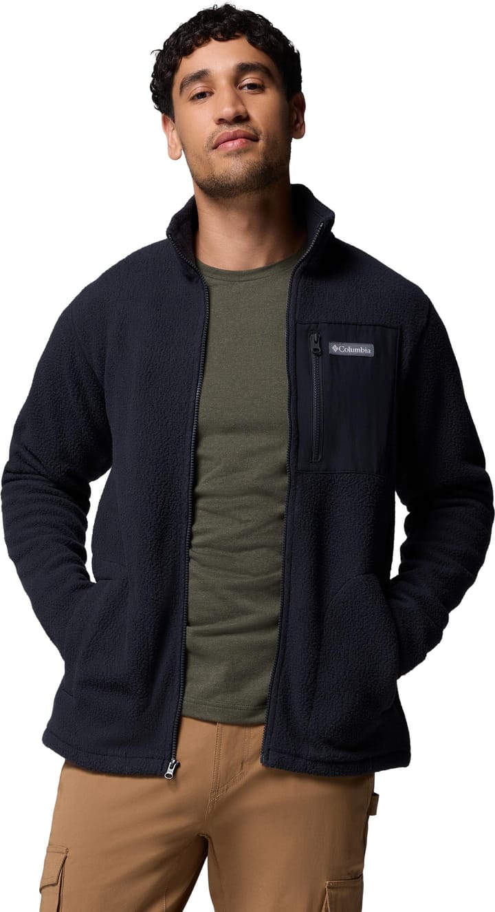 Columbia Men's Jasper Ridge Pebbled Fleece Jacket Black Columbia
