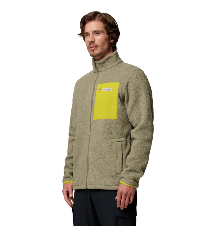 Columbia Men's Jasper Ridge Pebbled Fleece Jacket Stone Green, Antique Moss Columbia