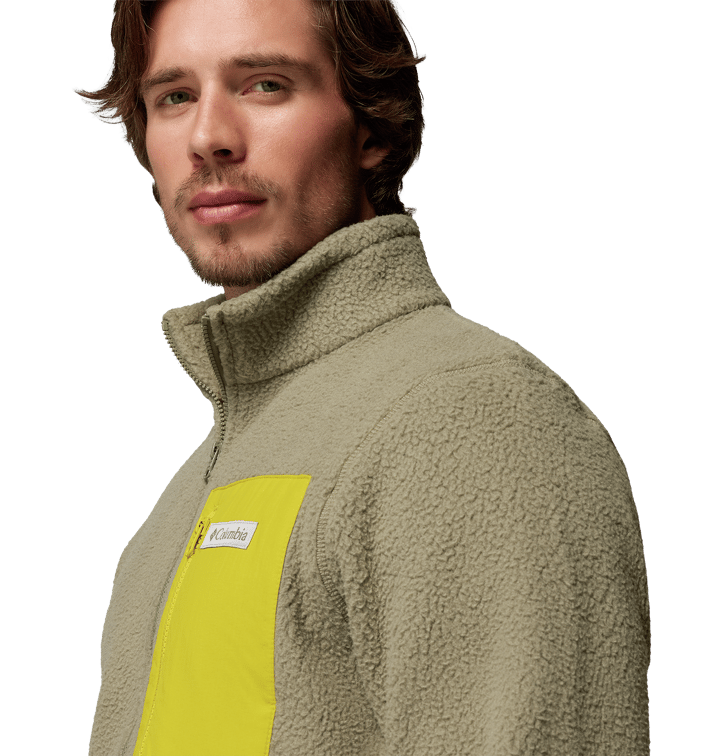 Columbia Men's Jasper Ridge Pebbled Fleece Jacket Stone Green, Antique Moss Columbia