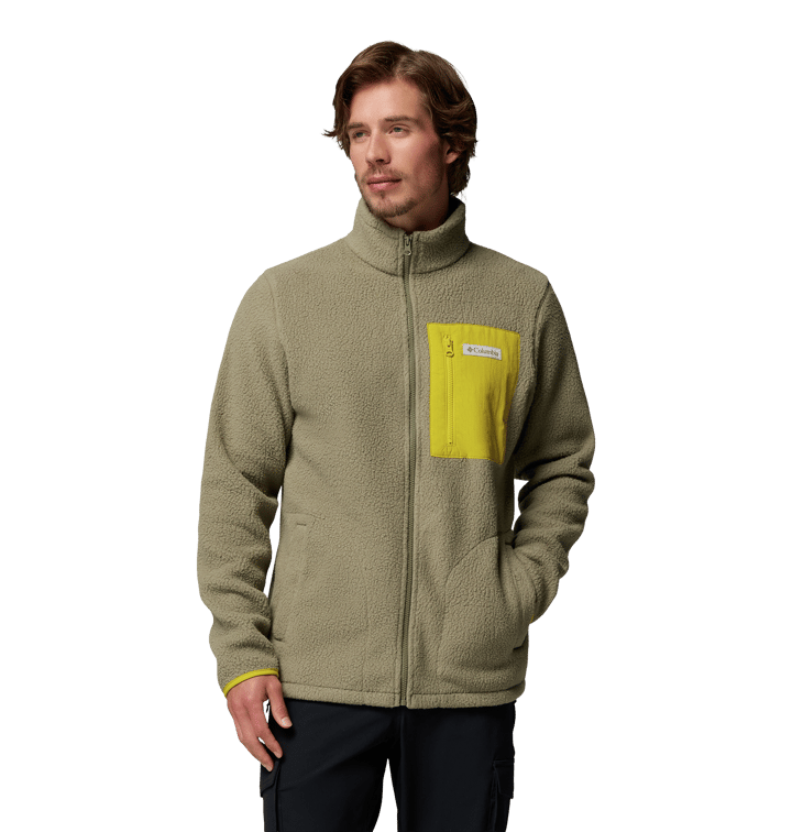 Columbia Men's Jasper Ridge Pebbled Fleece Jacket Stone Green, Antique Moss Columbia