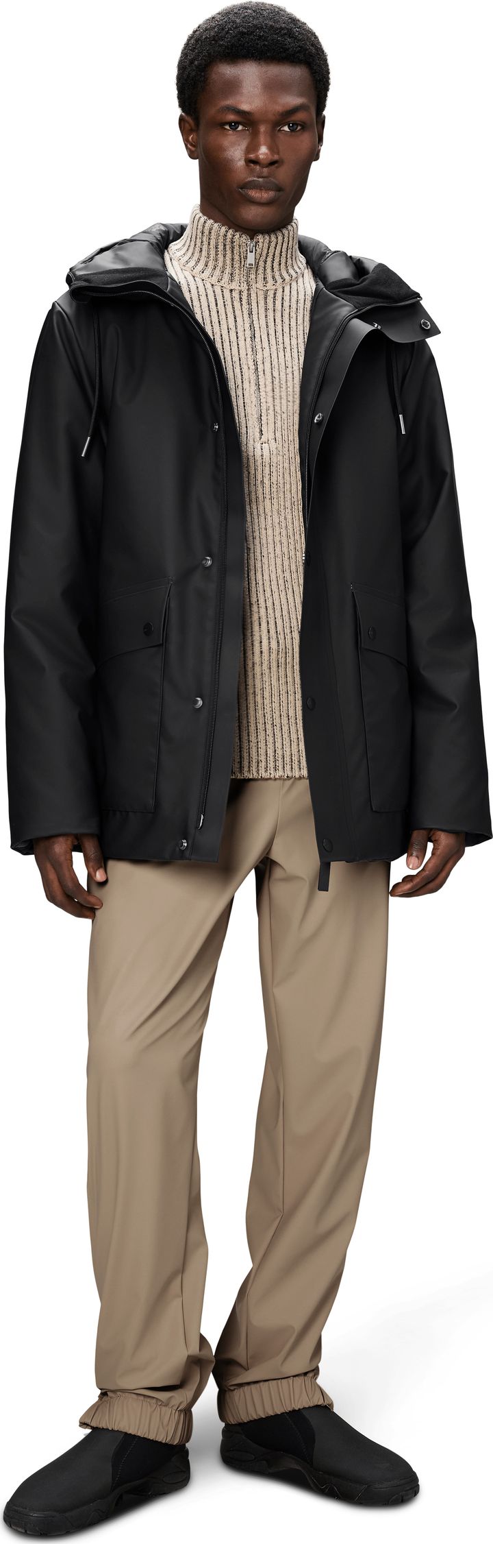 Rains Unisex Nome Parka W3T3 Black Rains Rains Unisex Nome Parka W3T3 Black Rains