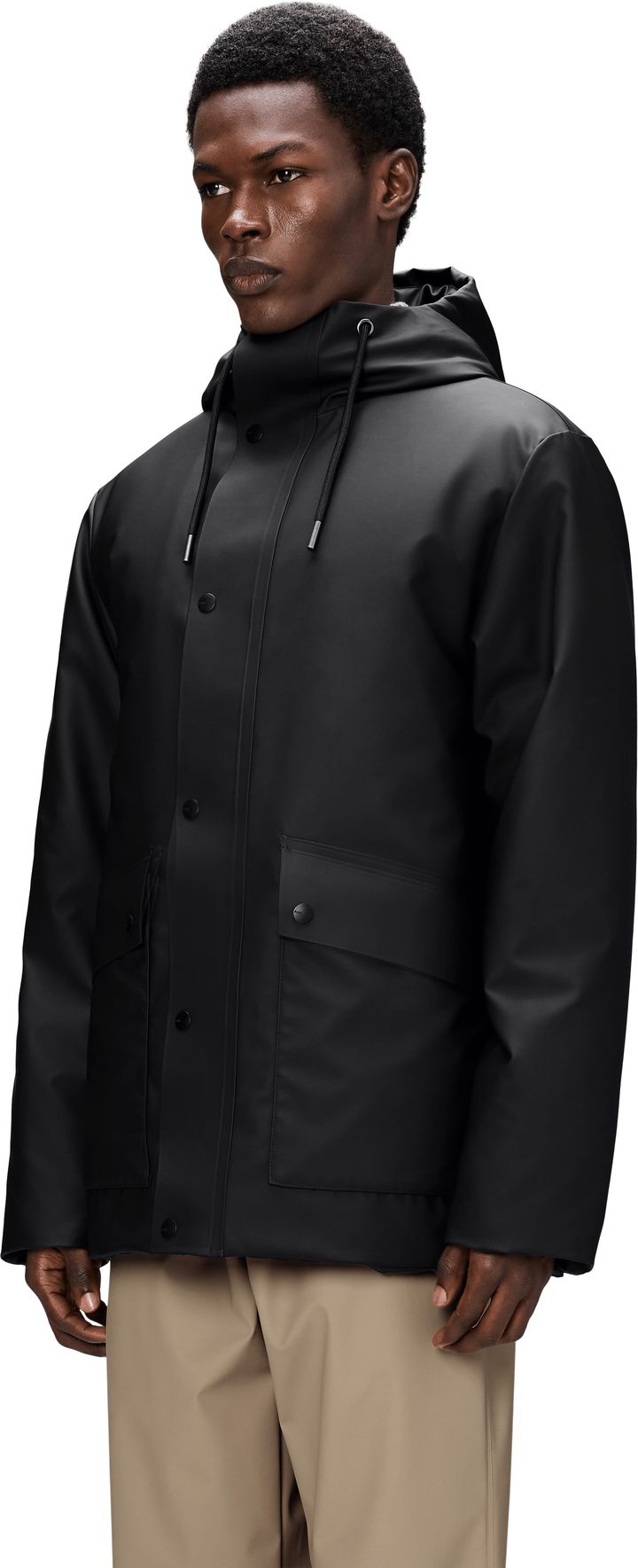 Rains Unisex Nome Parka W3T3 Black Rains Rains Unisex Nome Parka W3T3 Black Rains