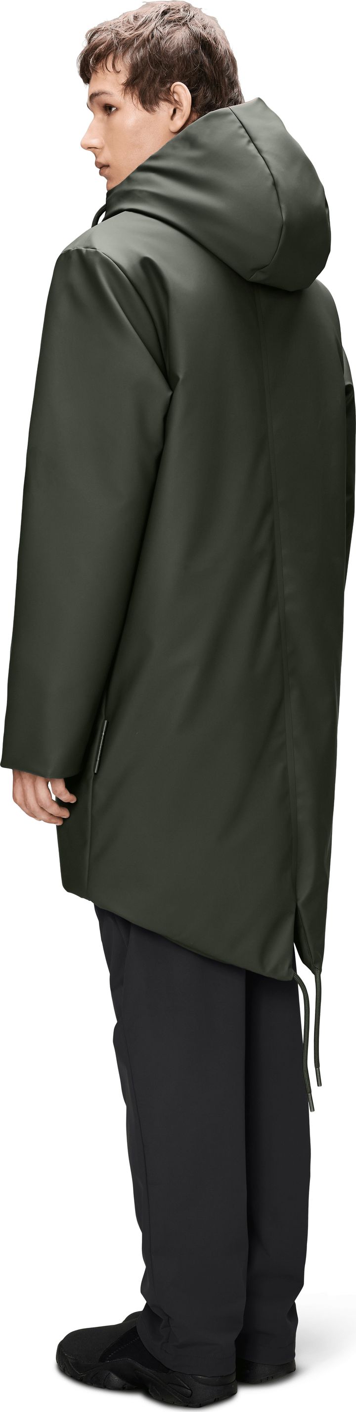 Rains Unisex Nome Long Parka W3T3 Green Rains Rains Unisex Nome Long Parka W3T3 Green Rains